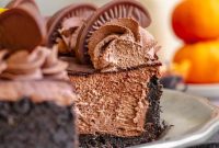 No-Bake Chocolate Orange Velvet Cheesecake
