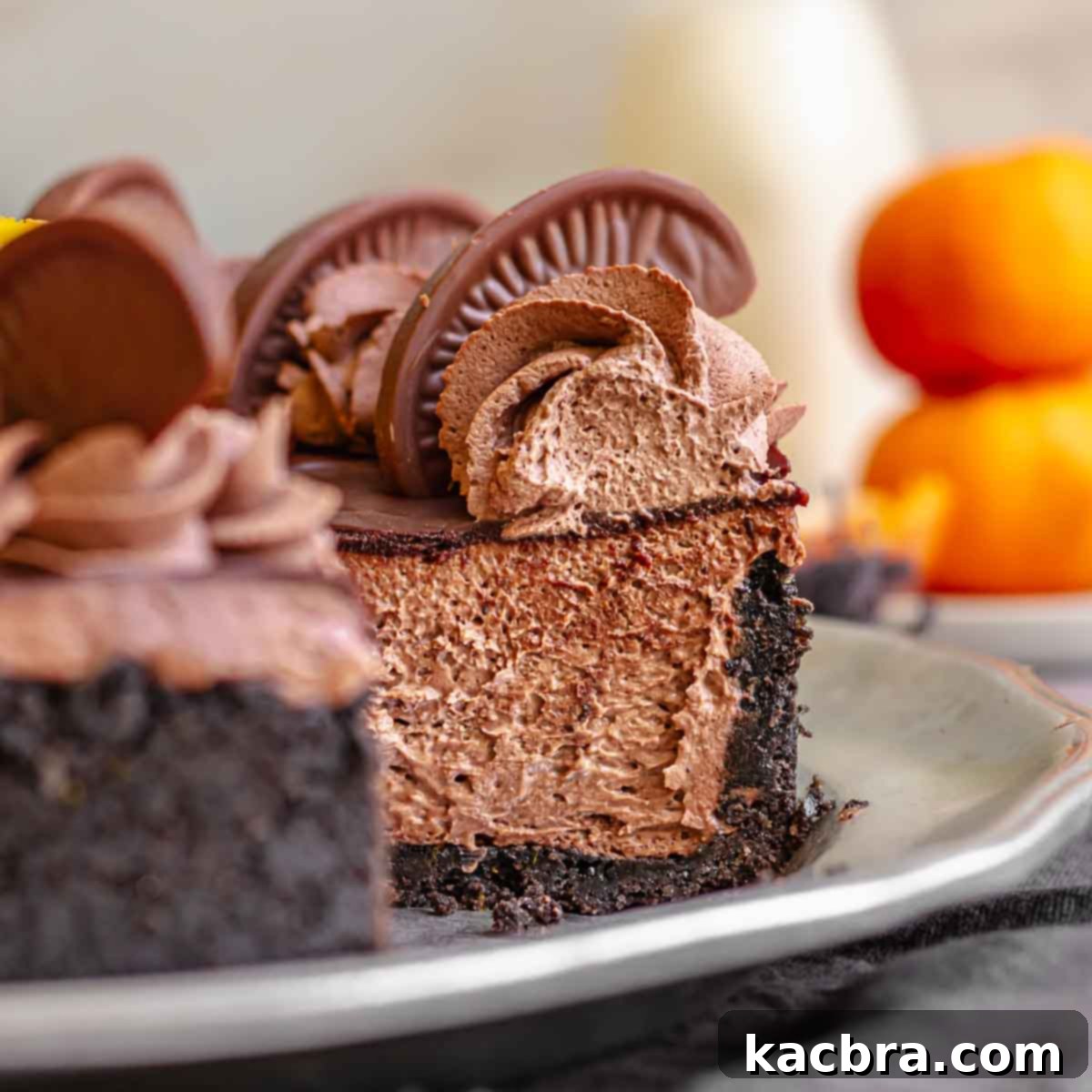No-Bake Chocolate Orange Velvet Cheesecake 1 featured 12840