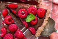 Velvet Dark Chocolate Raspberry Tart