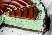 Decadent No Bake Chocolate Mint Oreo Pie