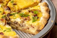 Smoked Gouda Bacon Mushroom Quiche