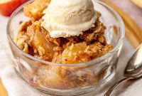 Toasted Hazelnut Toffee Apple Crumble