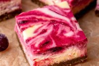 Ginger-Spiced Cranberry Cheesecake Bars