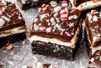 Cool Mint Chocolate Brownies