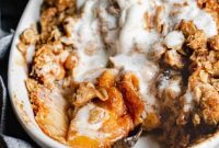 Nutty Brown Butter Fresh Peach Crisp