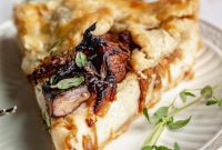 Sweet Caramelized Onion & Mushroom Potato Tart