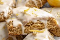 Fragrant Earl Grey Scones with Zesty Lemon Drizzle
