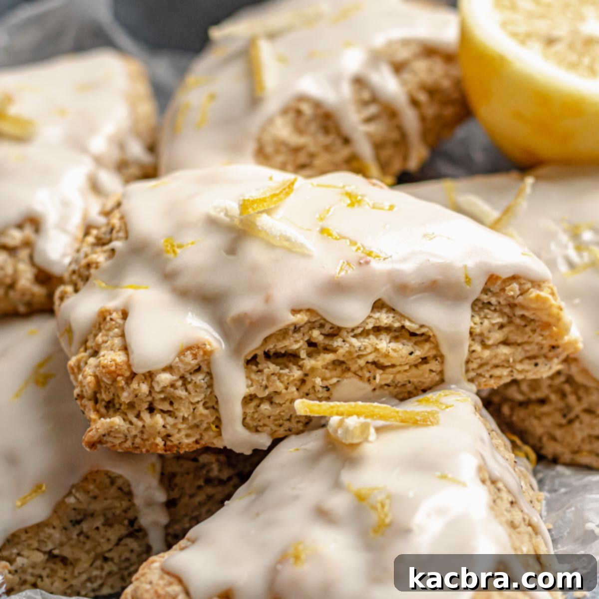 Fragrant Earl Grey Scones with Zesty Lemon Drizzle 1 featured 6317