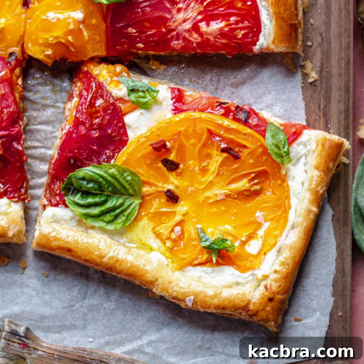 Rustic Tomato and Double Cheese Puff Pastry Tart 1 featured 6854