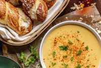 Golden Pretzels, Craft Beer Cheese Dip