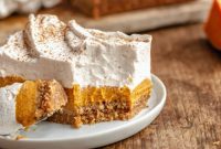 Golden Sweet Potato Bars with Cinnamon Cloud Topping