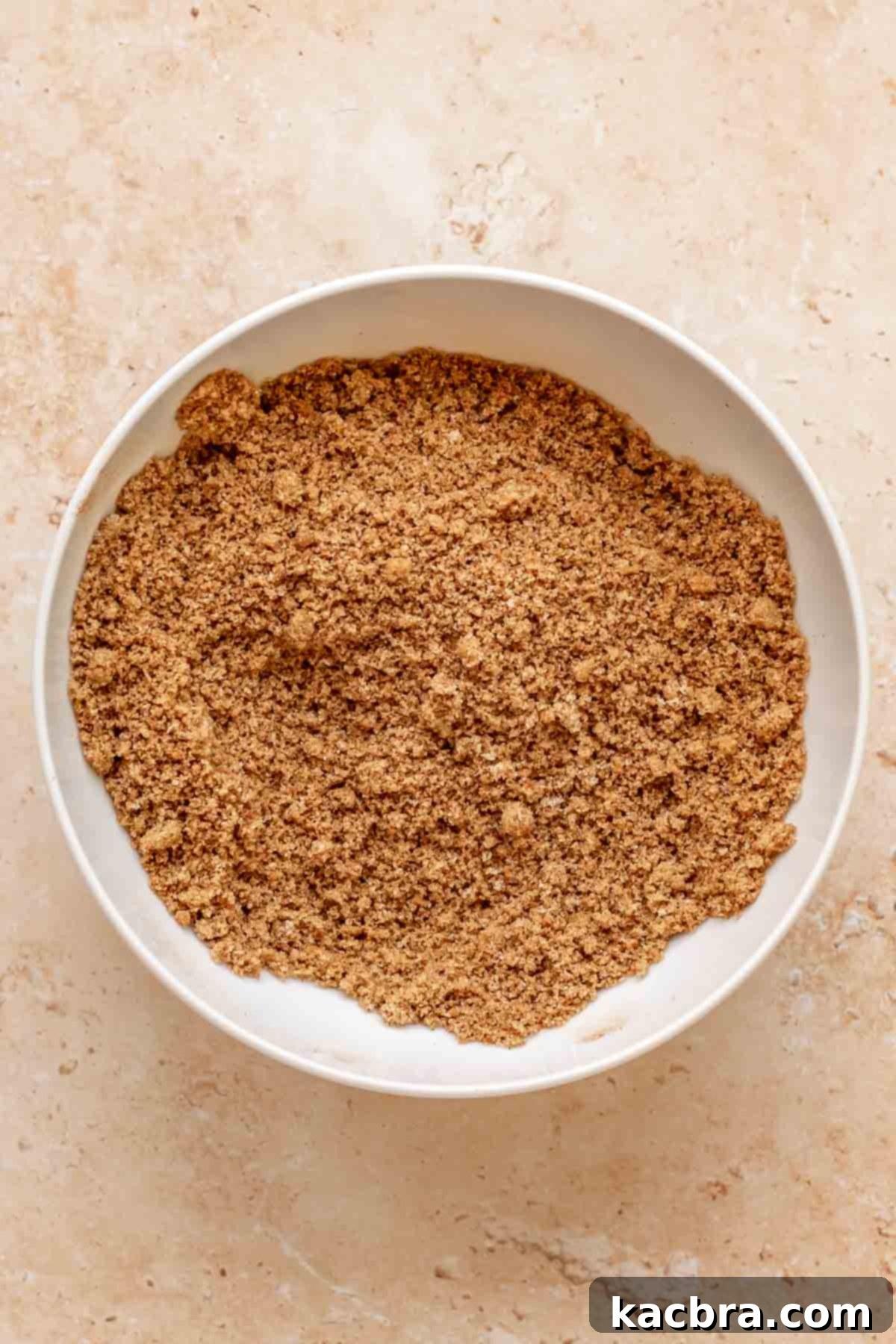 Cinnamon sugar mixed in a bowl.