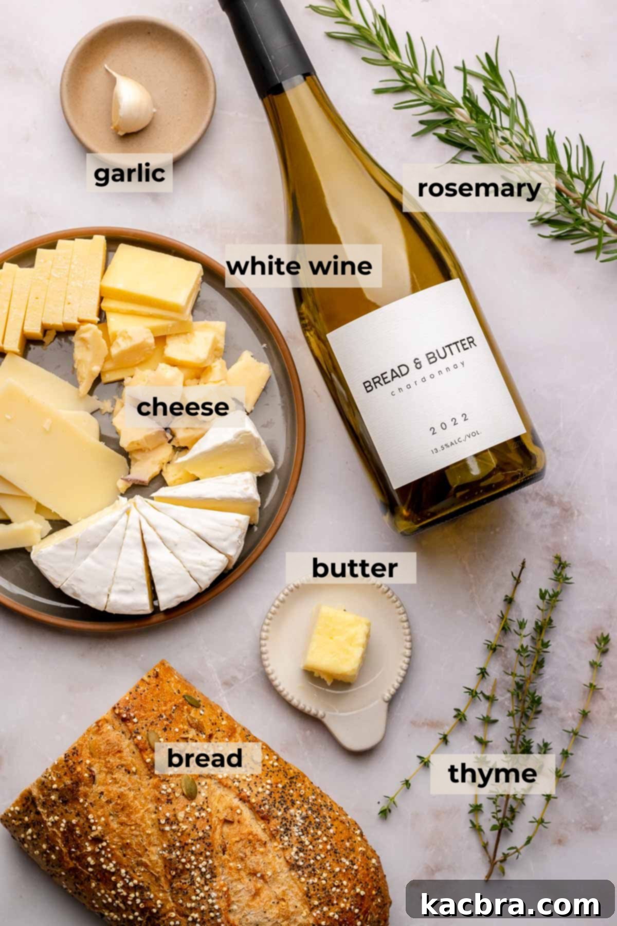 Intense Cheese Revival 3 Ingredients for fromage fort.