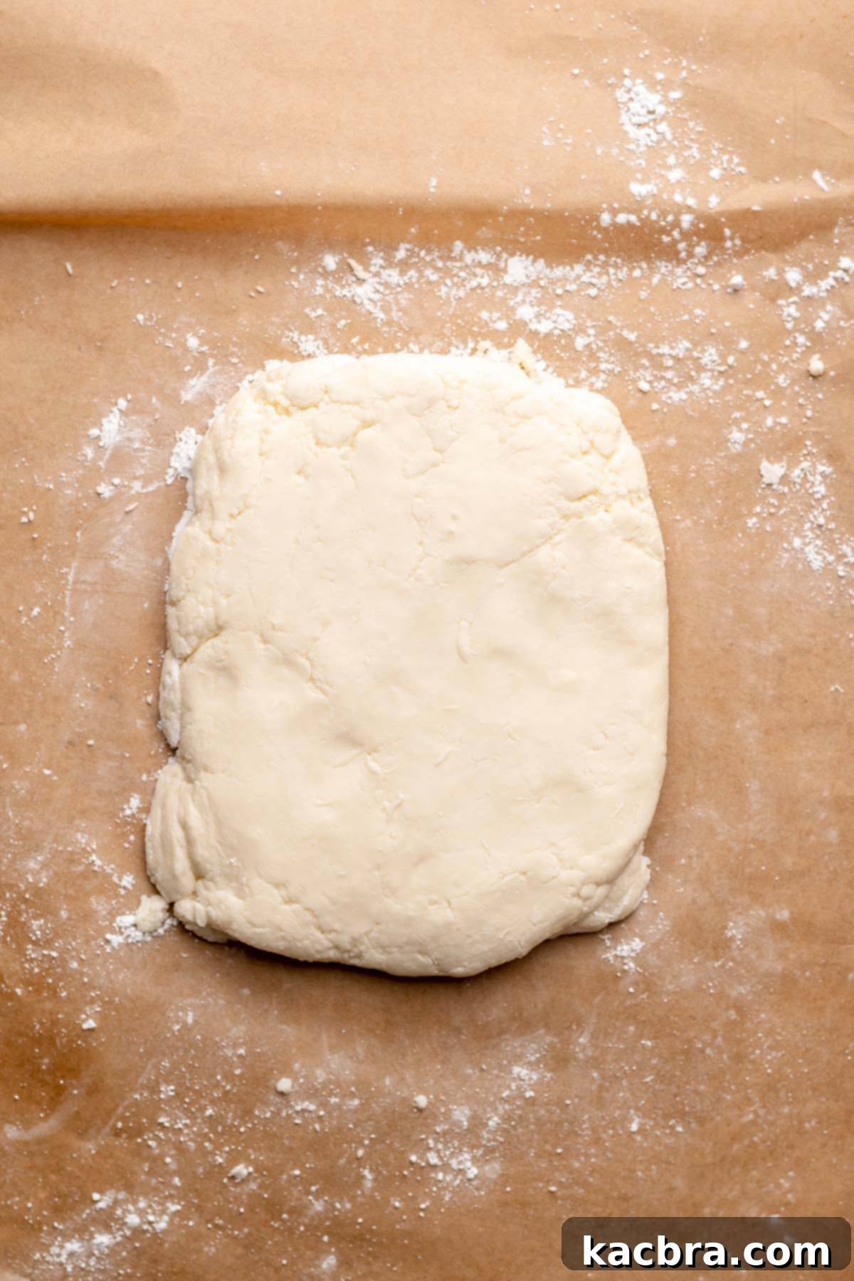 A block of peppermint filling in a bowl.