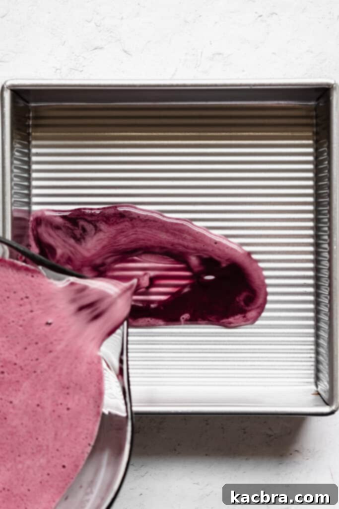 The sangria being poured into an 8x8