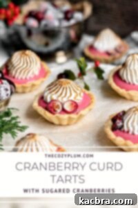 Cranberry Curd Tart Pin for Later