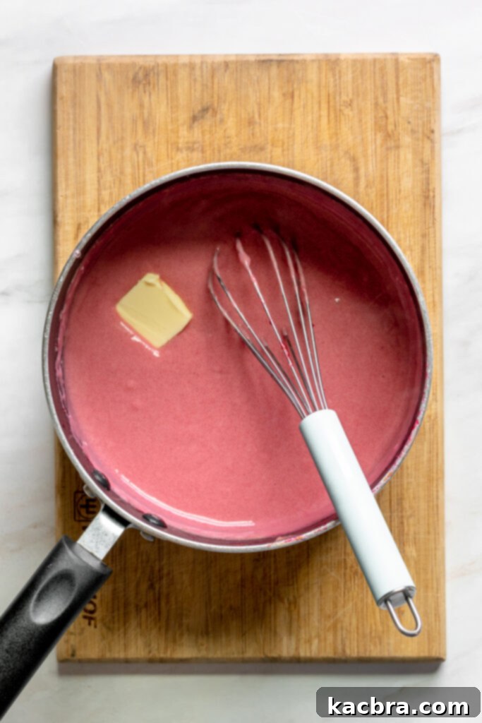 Butter goes into the curd