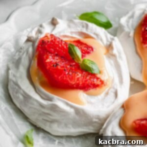 Crisp Meringue Nests with Bright Grapefruit Curd 17 Mini pavlova nest with grapefruit curd