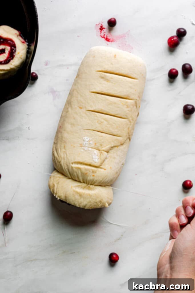 Image showing sliced rolls in a baking dish.