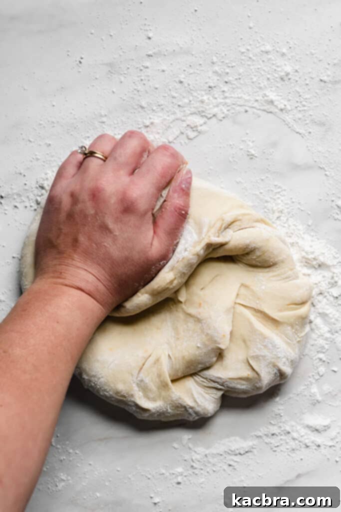 Image showing dough formed into a smooth ball.